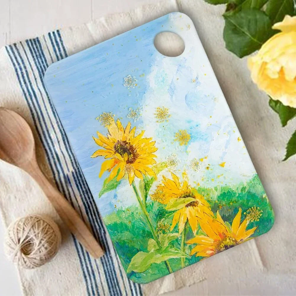 Cutting Board Epoxy Resin Silicone Molds for Serving Tray Platter Concrete Cemen